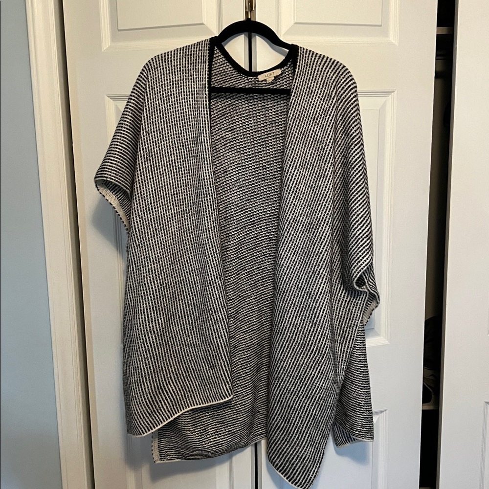 LOFT knit sweater poncho